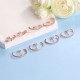 4 Pairs Suspender Earrings For Women CZ Ear Lobe Cuff Stud Earrings Minimalist Suspension Hoop Earring Set 4 Pairs Suspender Earrings For Women CZ Ear Lobe Cuff Stud Earrings Minimalist Suspension Hoop Earring Set